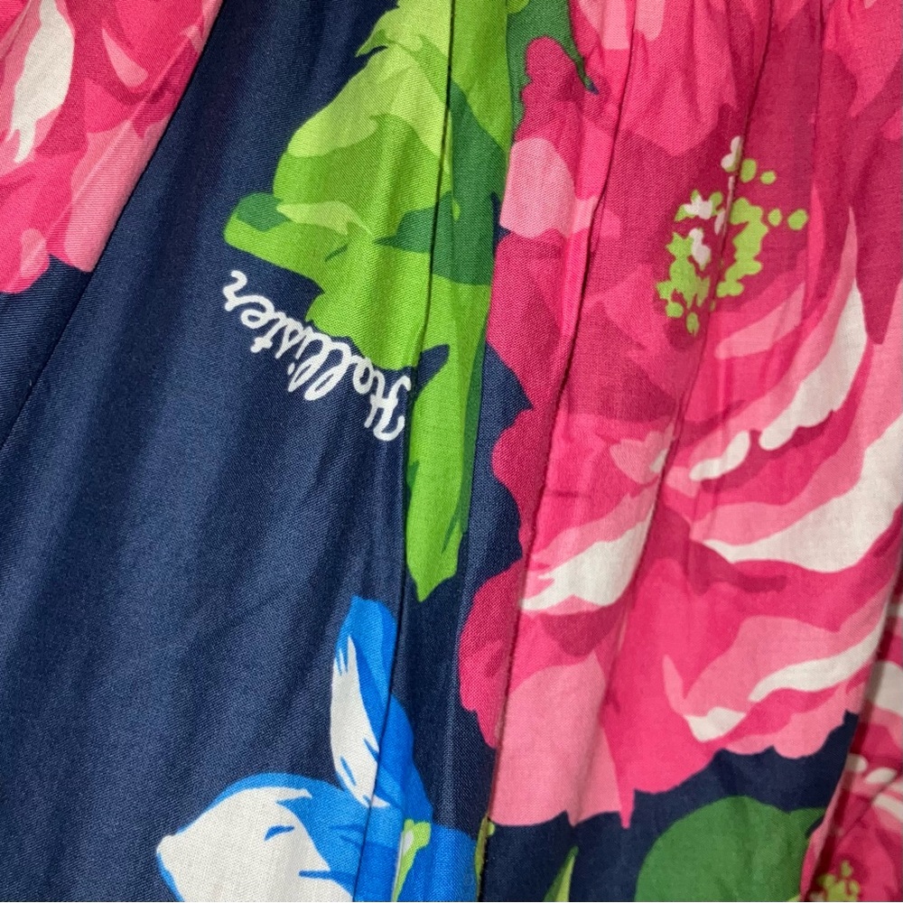 *3 for $30!* Hollister Y2K Hawaiian Mini Skater Skirt Blue Tropical Floral S - Picture 6 of 6